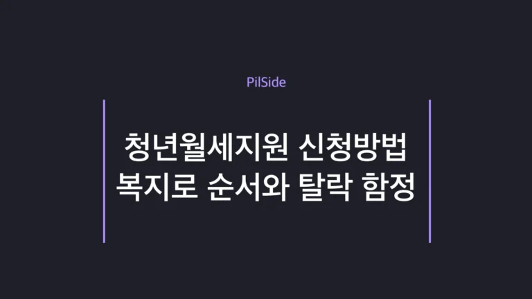 청년월세지원 신청방법과 지원 금액을 요약한 대표 이미지